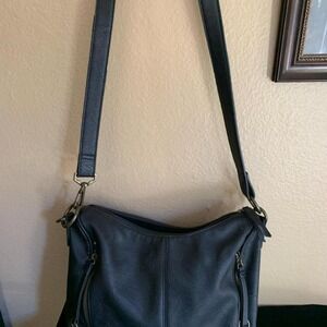 Black‎ Rosetti Handbag Shoulder Fair Condition